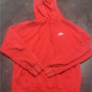 Nike Men's Red Hoodie Size Small